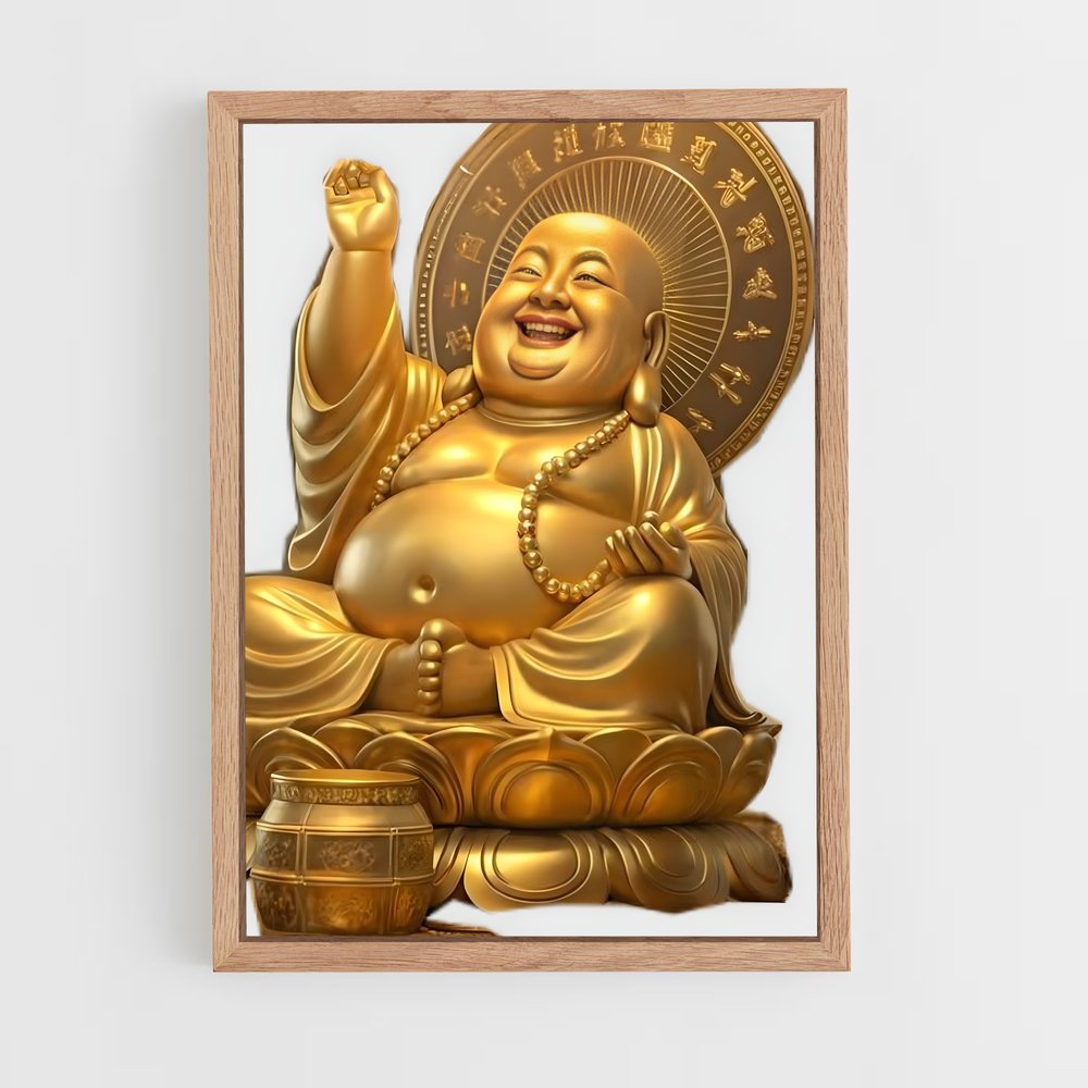 ap-golden buddha-12 cadre Bois clair