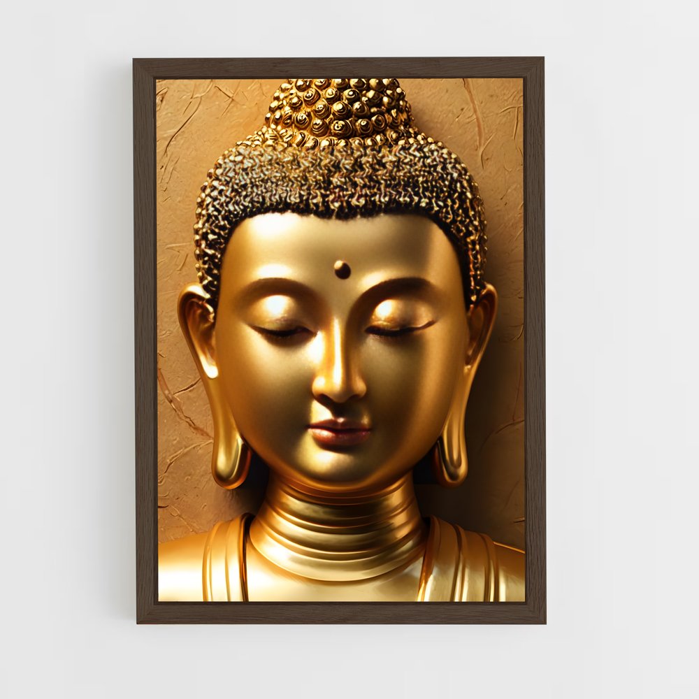 ap-golden buddha-3 cadre Bois foncé