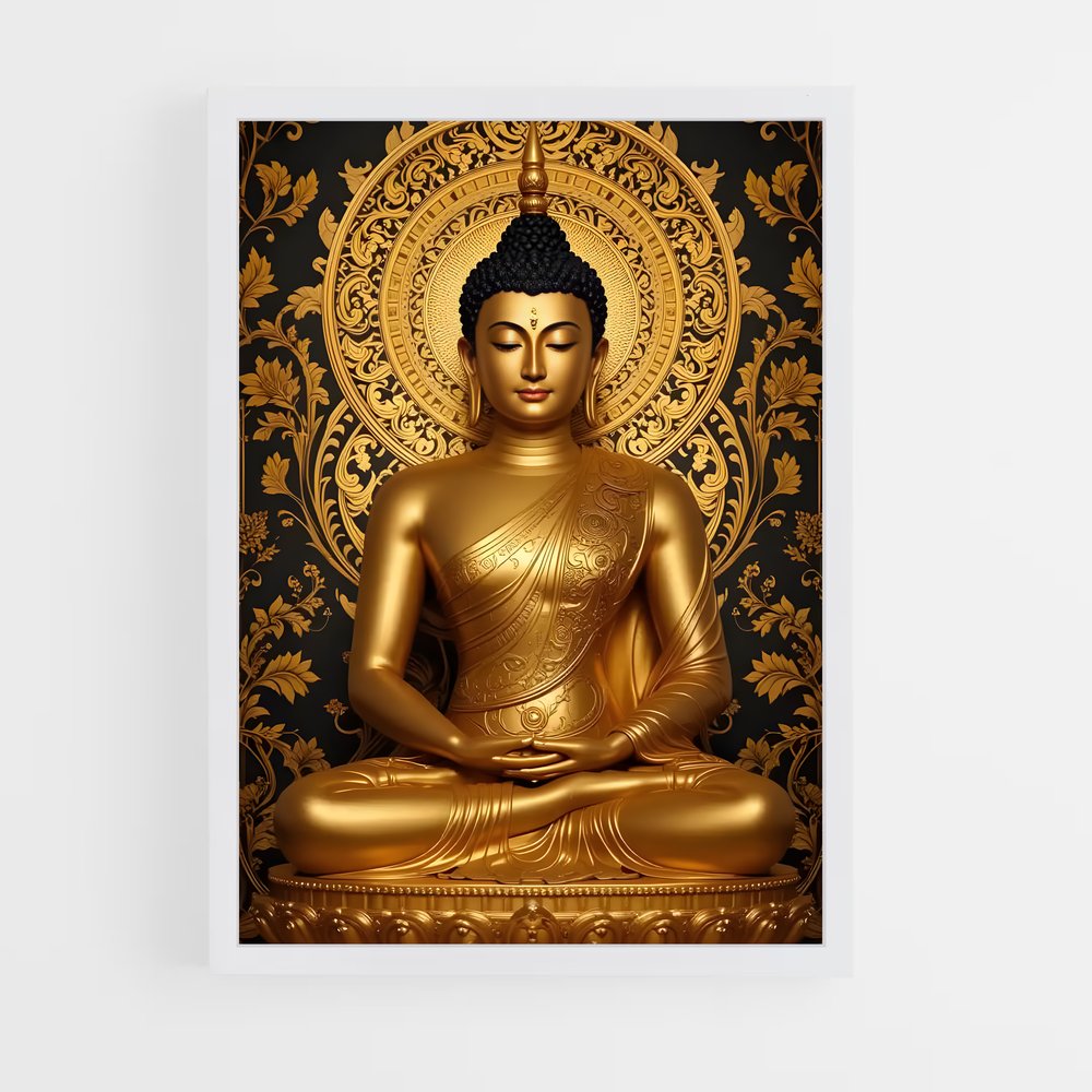 ap-golden buddha-4 cadre Blanc