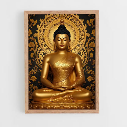 ap-golden buddha-4 cadre Bois clair