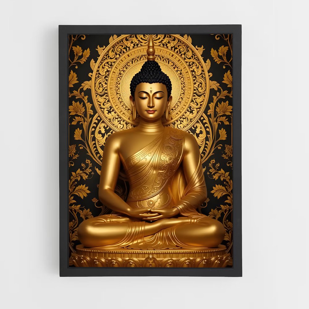 ap-golden buddha-4 cadre Noir