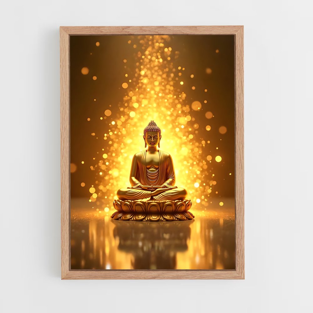 ap-golden buddha-5 cadre Bois clair