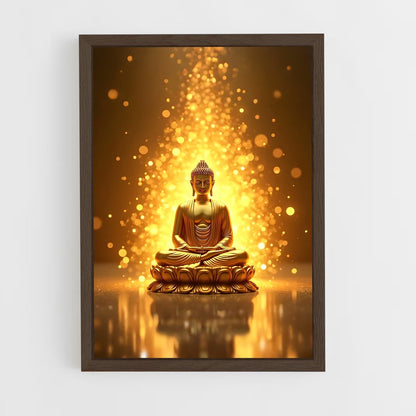 ap-golden buddha-5 cadre Bois foncé
