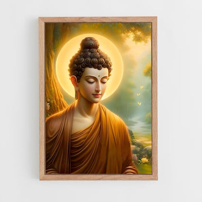 ap-golden buddha-6 cadre Bois clair