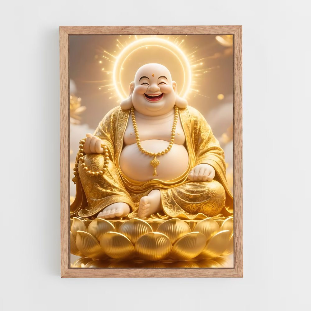 ap-golden buddha-8 cadre Bois clair