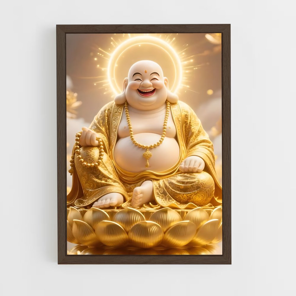 ap-golden buddha-8 cadre Bois foncé