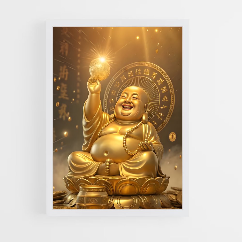 ap-golden buddha-9 cadre Blanc