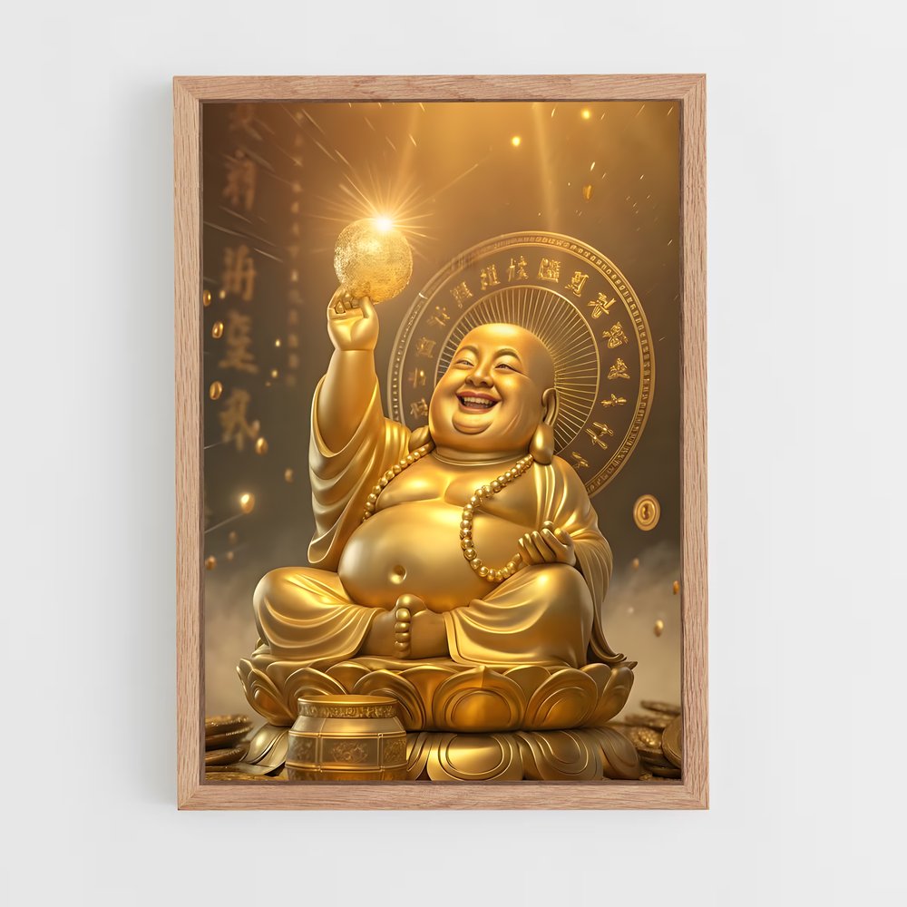 ap-golden buddha-9 cadre Bois clair