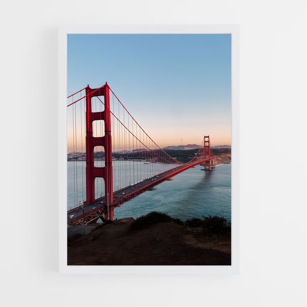 ap-golden gate bridge-1 cadre Blanc