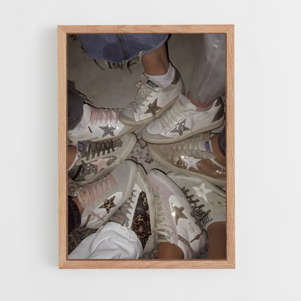 ap-golden goose-2 cadre Bois clair