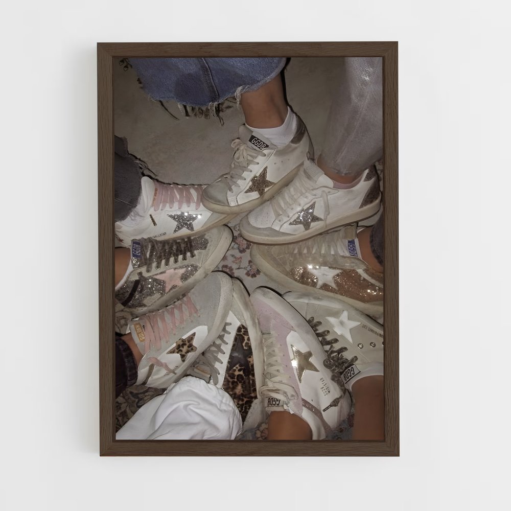 ap-golden goose-2 cadre Bois foncé