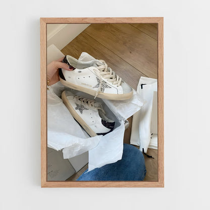 ap-golden goose-4 cadre Bois clair
