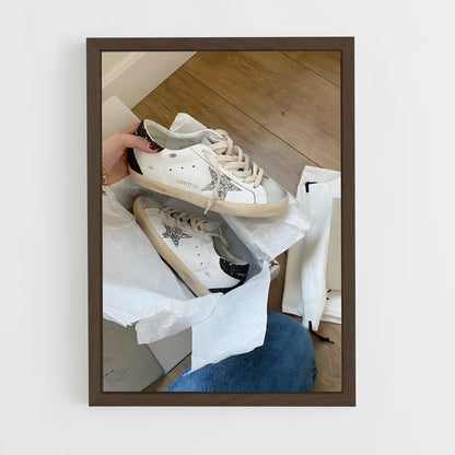 ap-golden goose-4 cadre Bois foncé