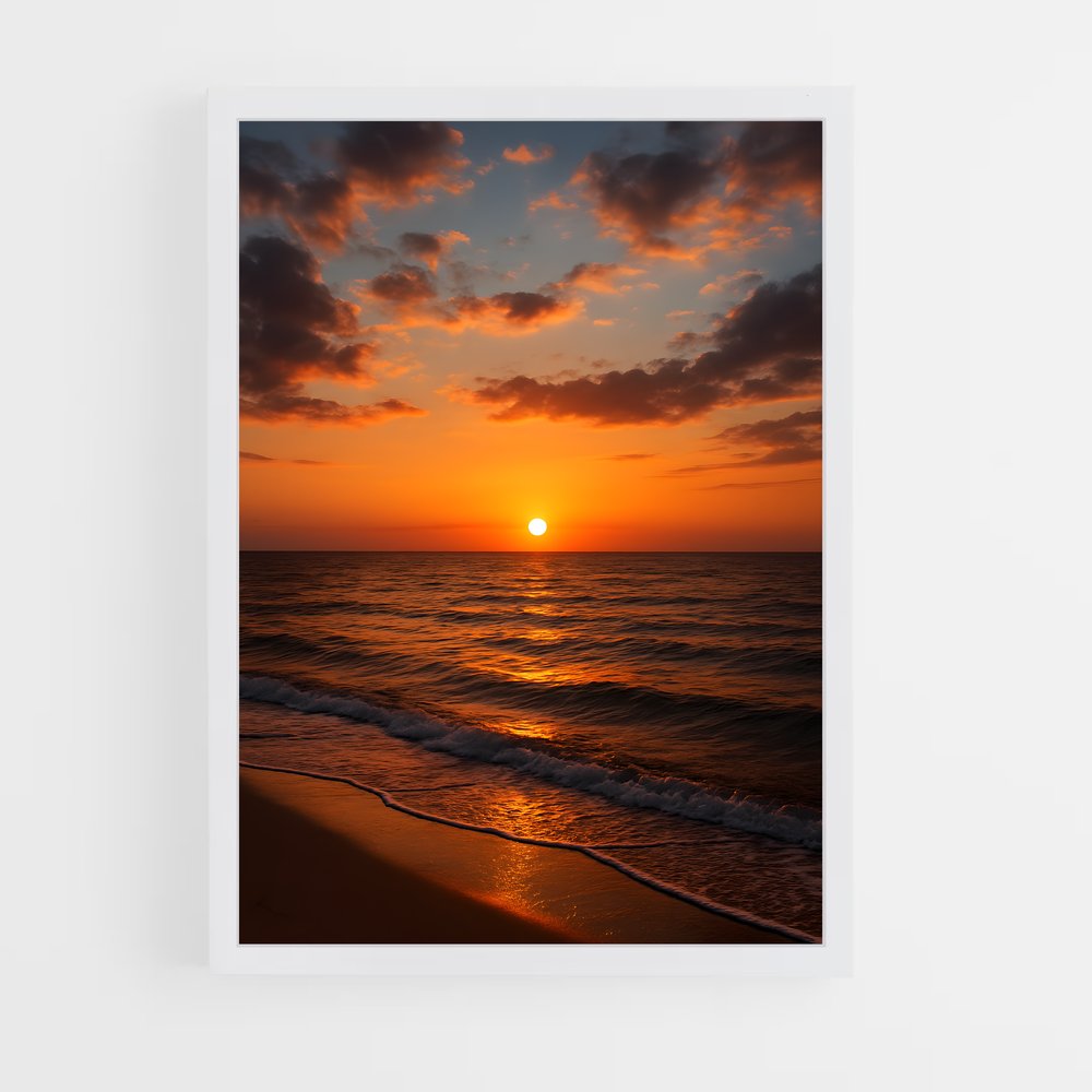ap-golden sunset-1 cadre Blanc