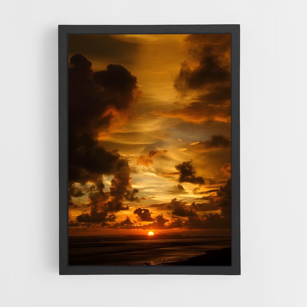 ap-golden sunset-10 cadre Noir