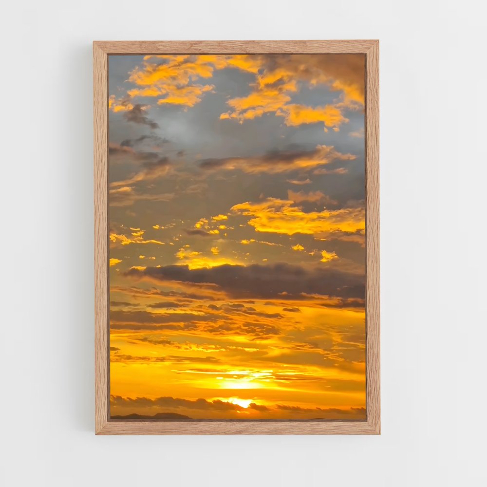 ap-golden sunset-13 cadre Bois clair