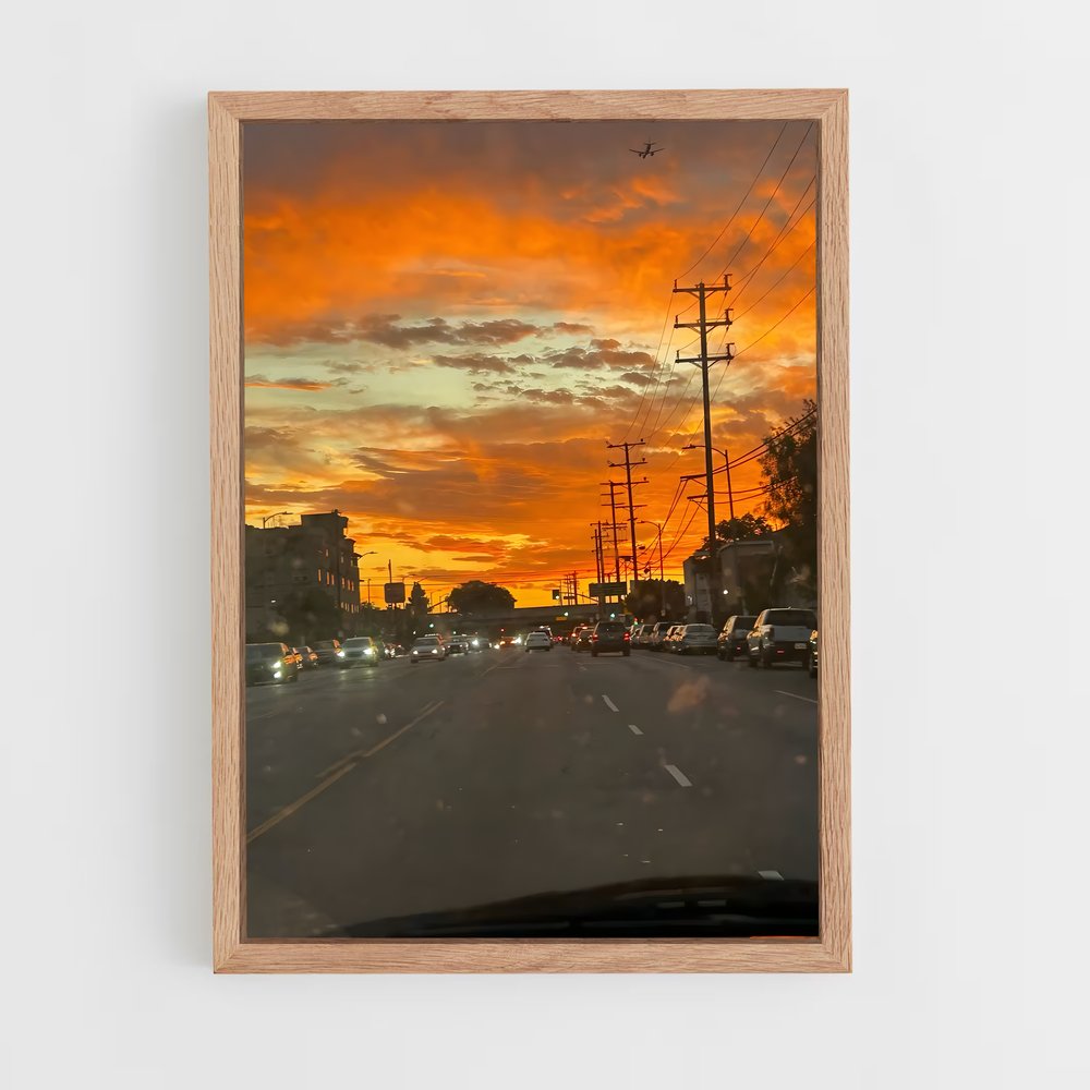 ap-golden sunset-14 cadre Bois clair