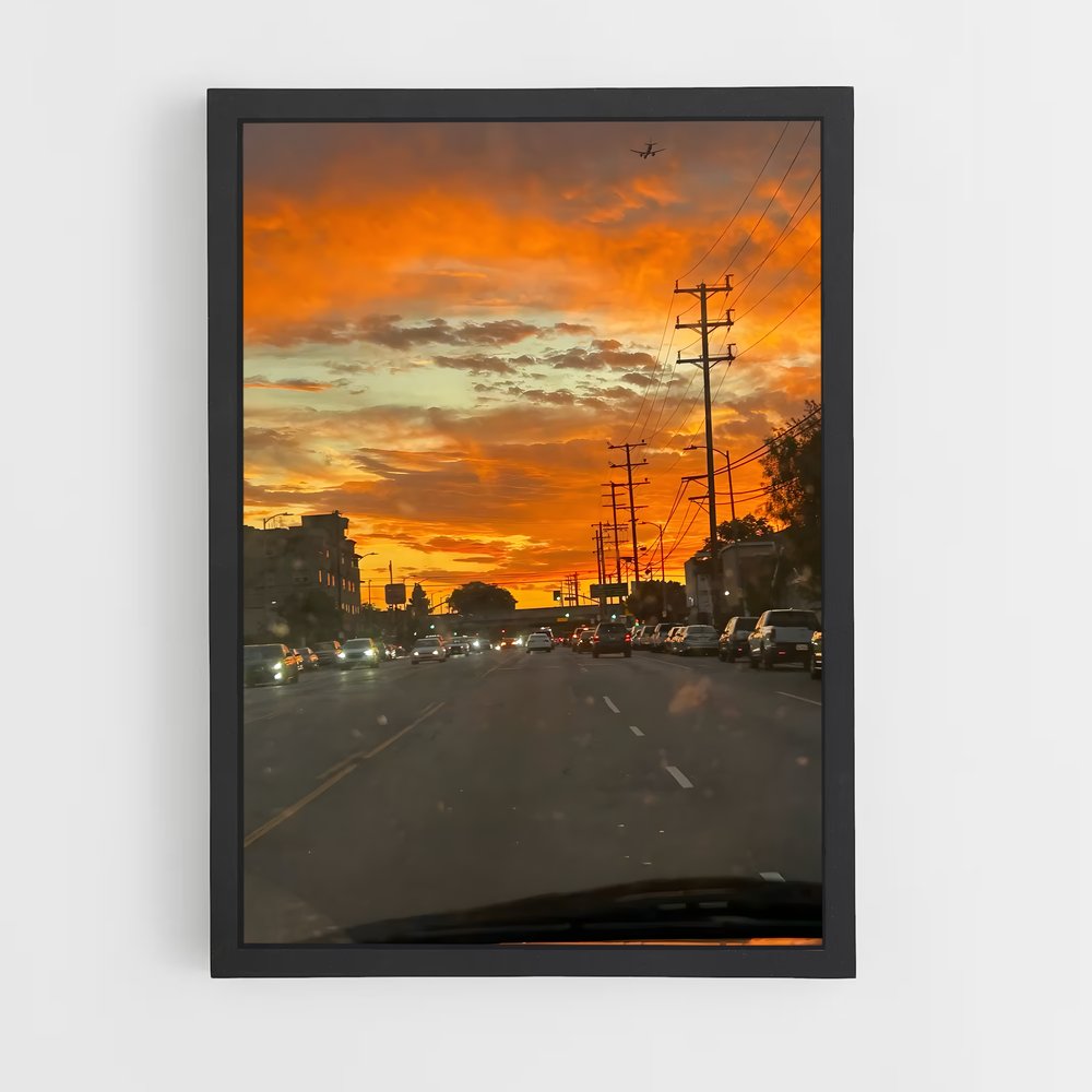 ap-golden sunset-14 cadre Noir