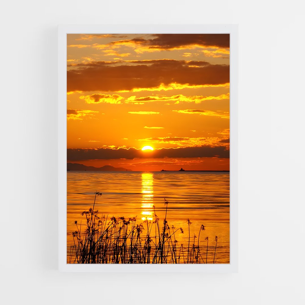 ap-golden sunset-2 cadre Blanc