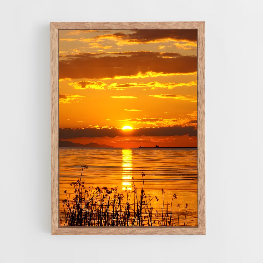 ap-golden sunset-2 cadre Bois clair