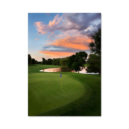 Poster Sunset on the Greens