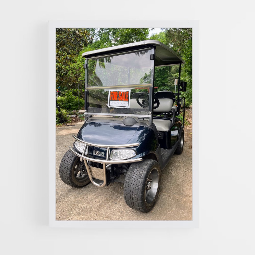 ap-golf cart-1 cadre Blanc