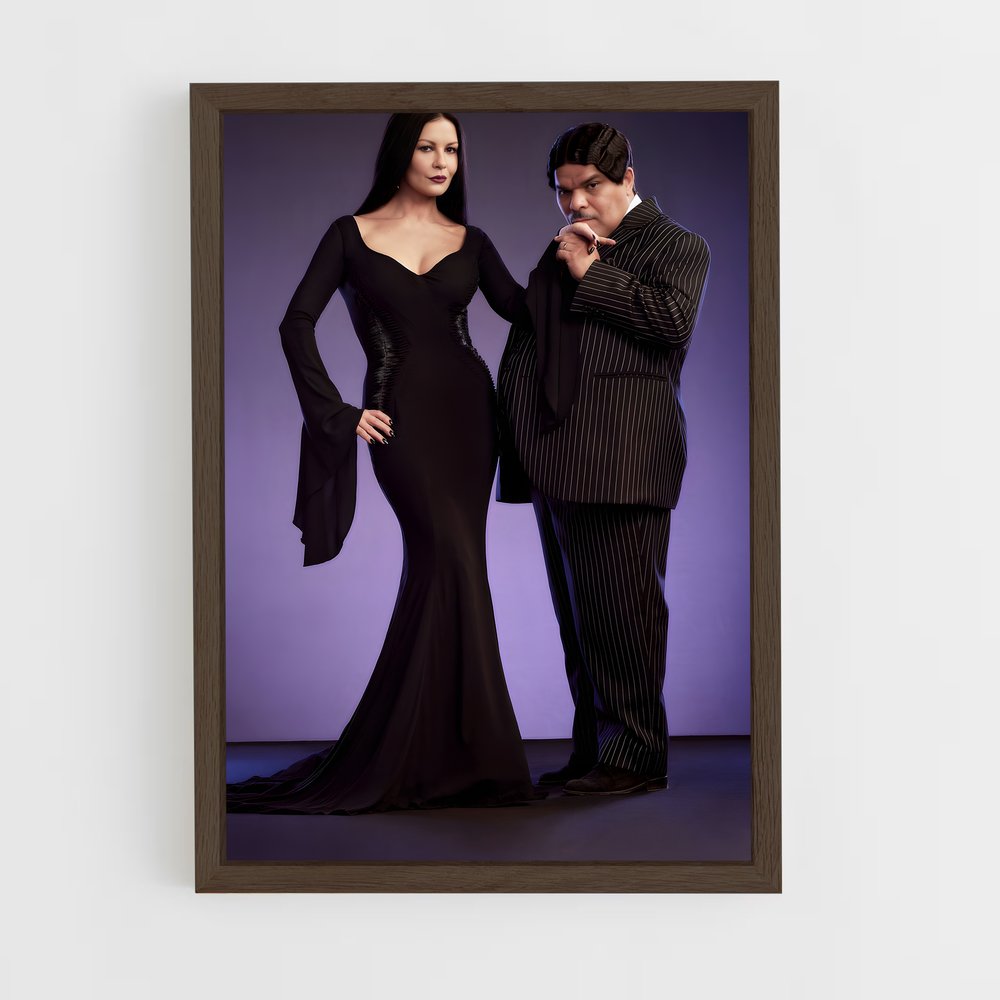 ap-gomez addams-1 cadre Bois foncé