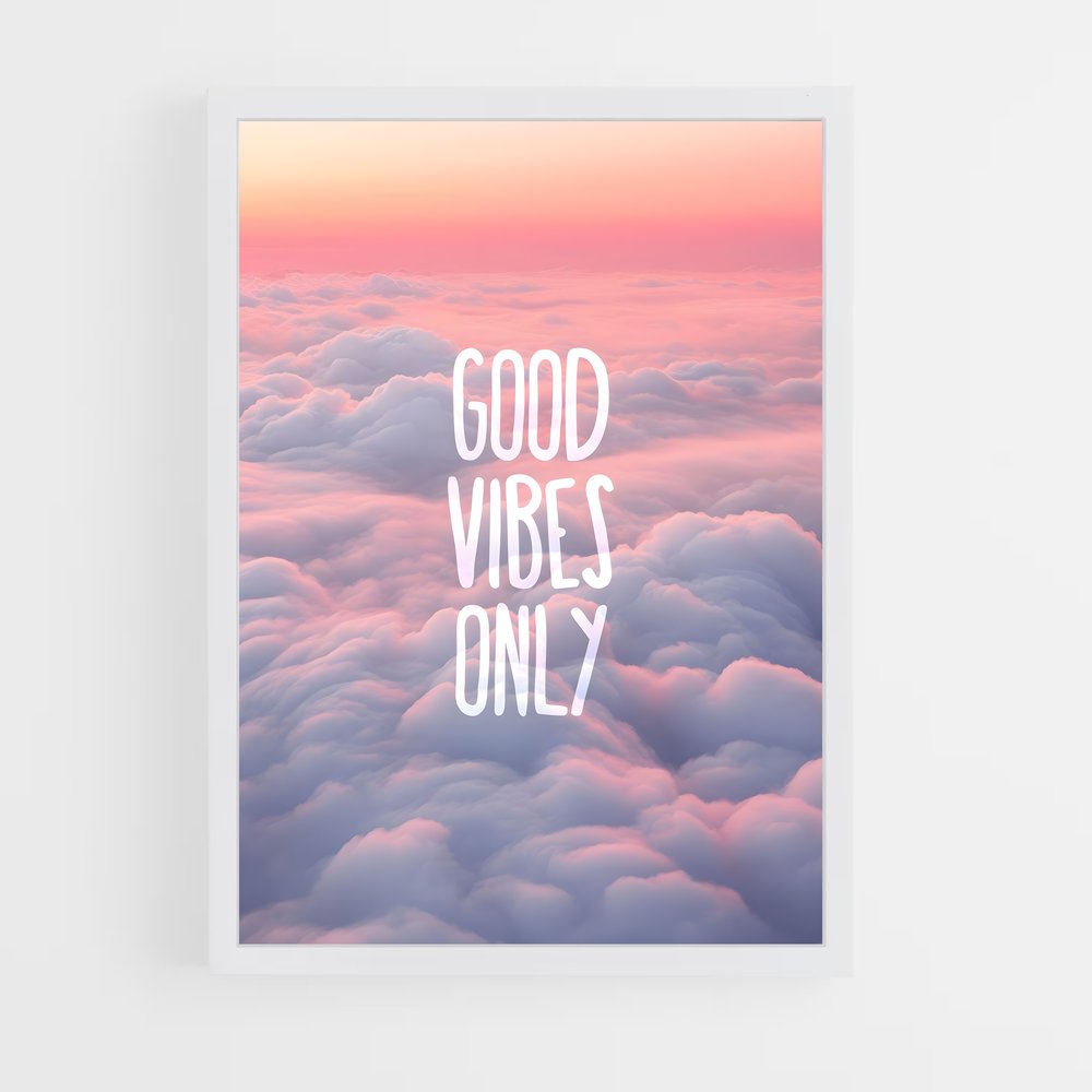 ap-good vibes only-2 cadre Blanc