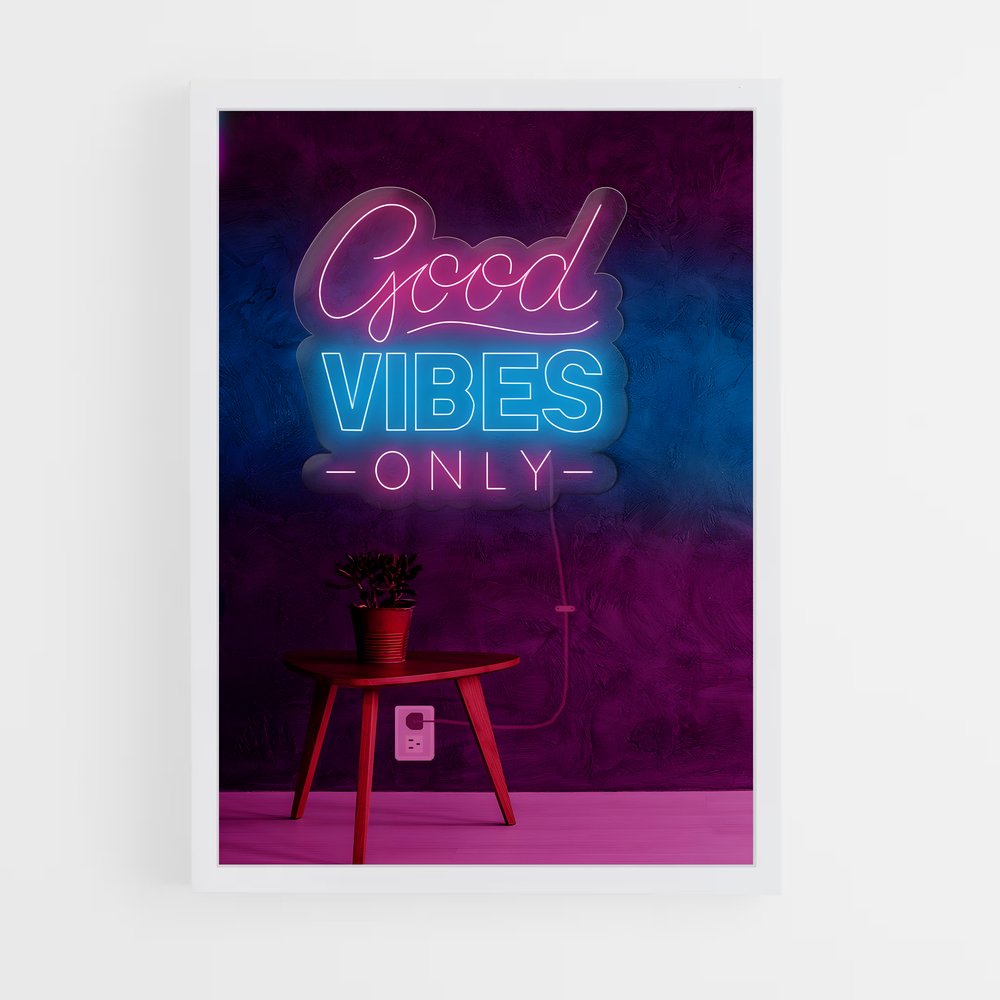 ap-good vibes only-3 cadre Blanc