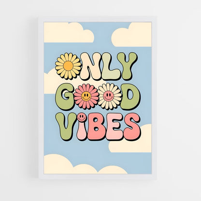 ap-good vibes only-4 cadre Blanc