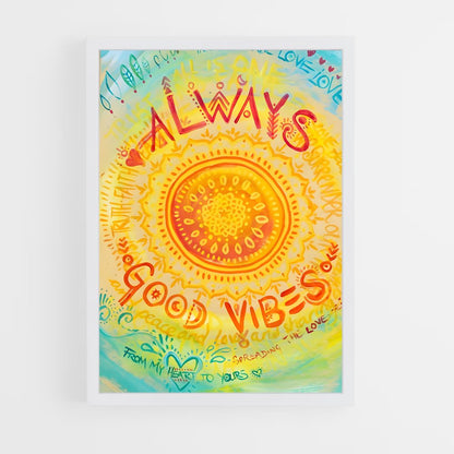 ap-good vibes only-6 cadre Blanc