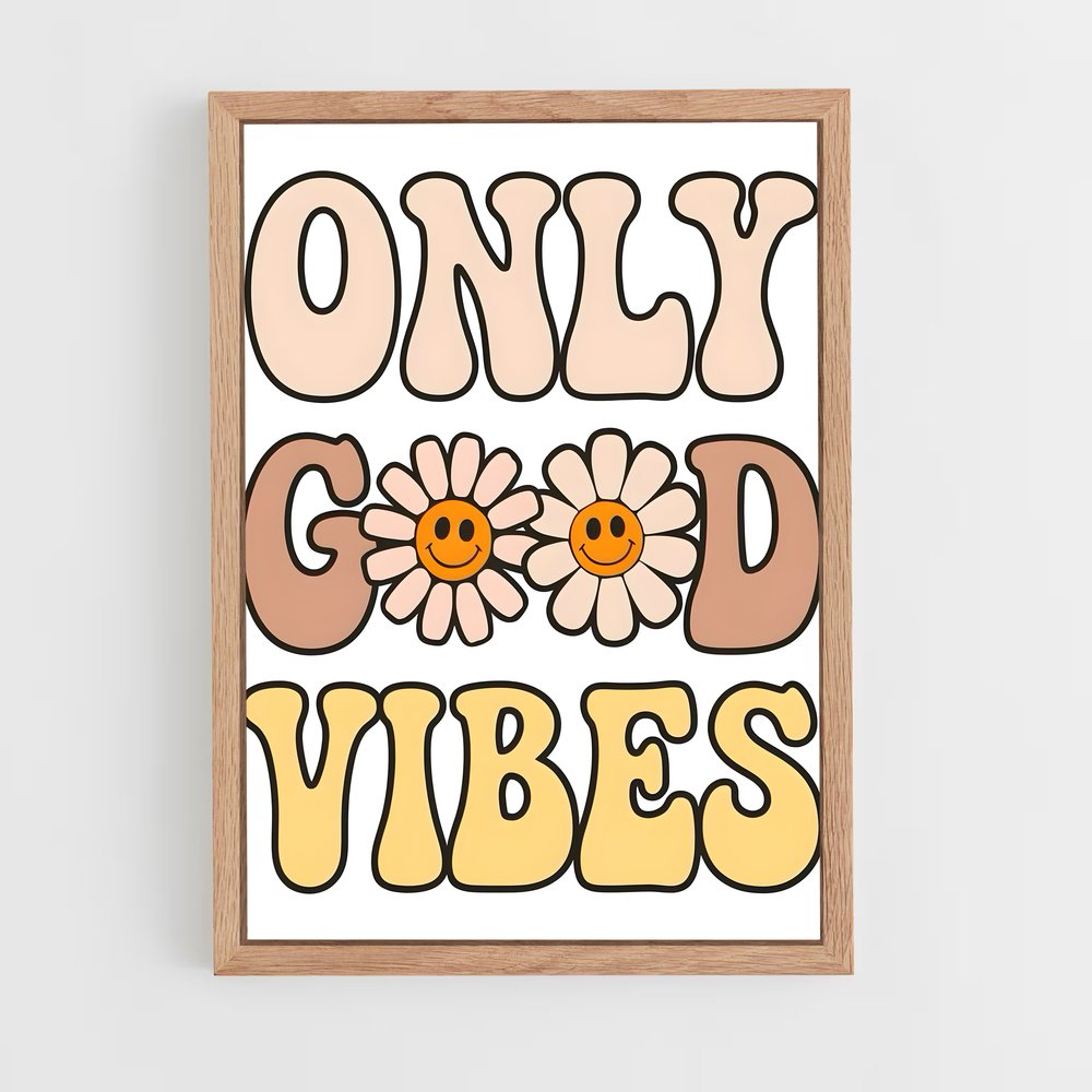 ap-good vibes only-7 cadre Bois clair