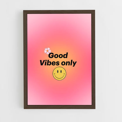ap-good vibes only-8 cadre Bois foncé