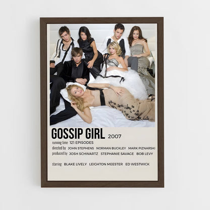 ap-gossip girl-1 cadre Bois foncé
