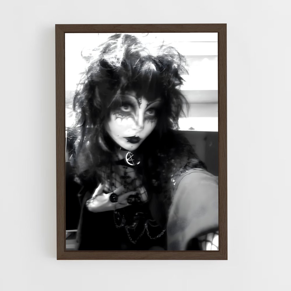 ap-goth-10 cadre Bois foncé