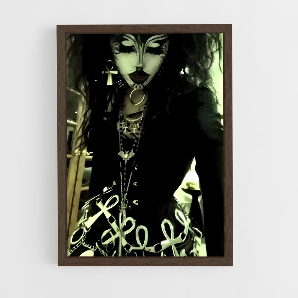 ap-goth-9 cadre Bois foncé