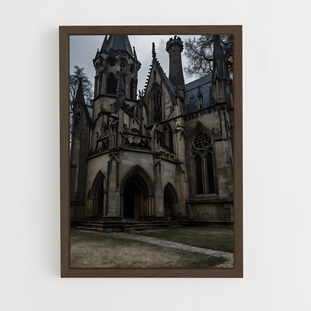 ap-gothic architecture-3 cadre Bois foncé