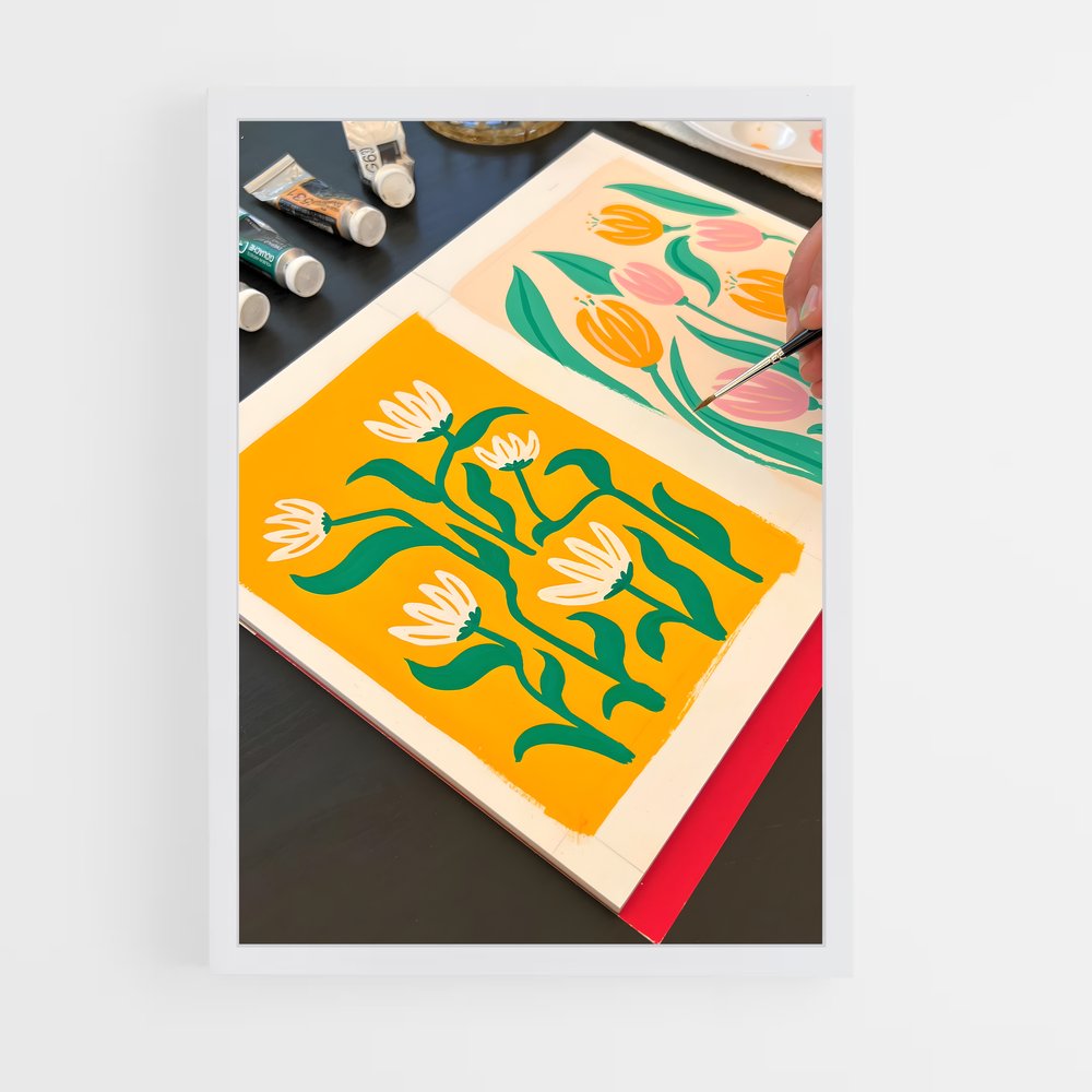 ap-gouache-1 cadre Blanc
