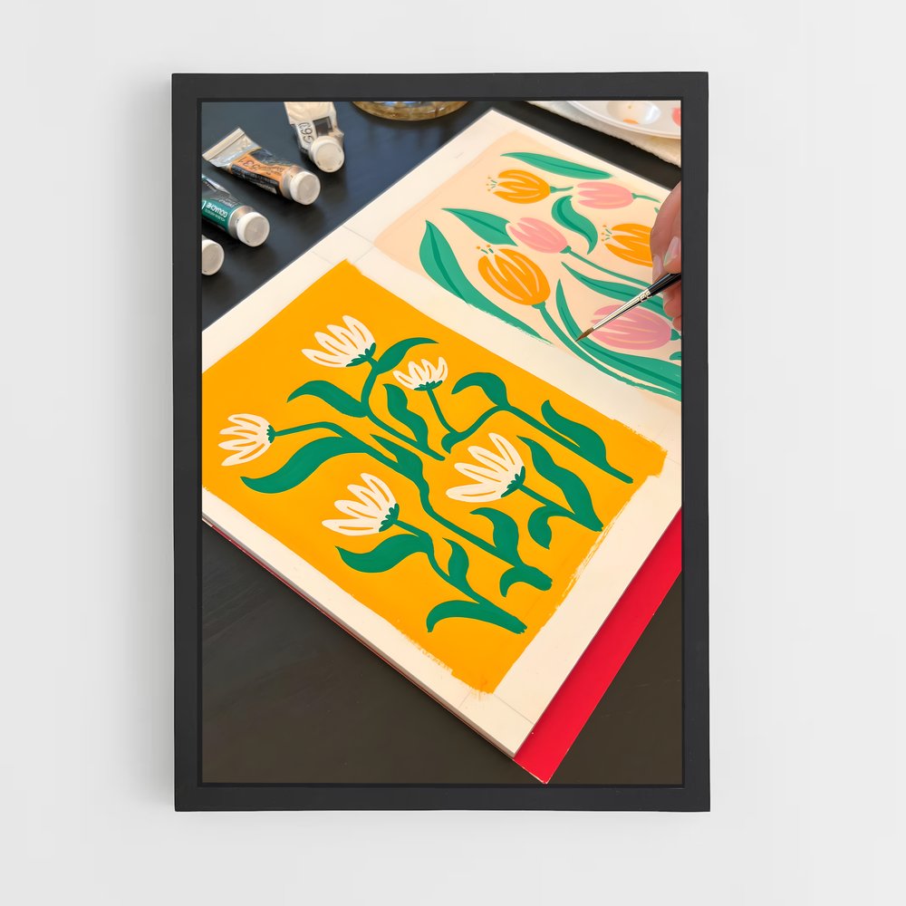 ap-gouache-1 cadre Noir