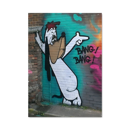 Poster Dog Graffiti