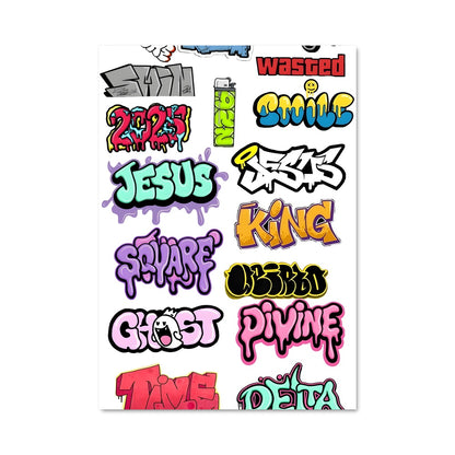 Poster Graffiti Alphabet