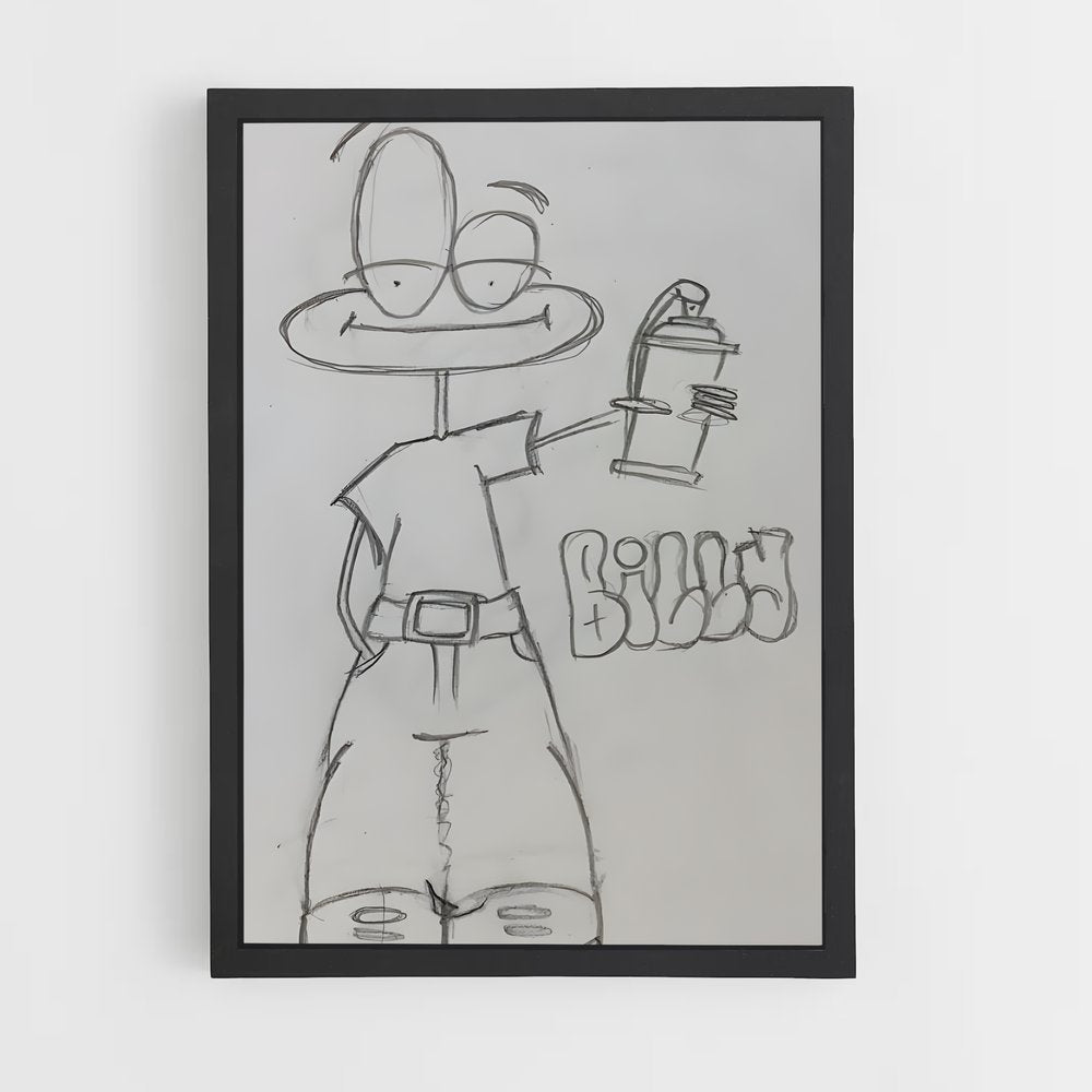 ap-graffiti art-11 cadre Noir
