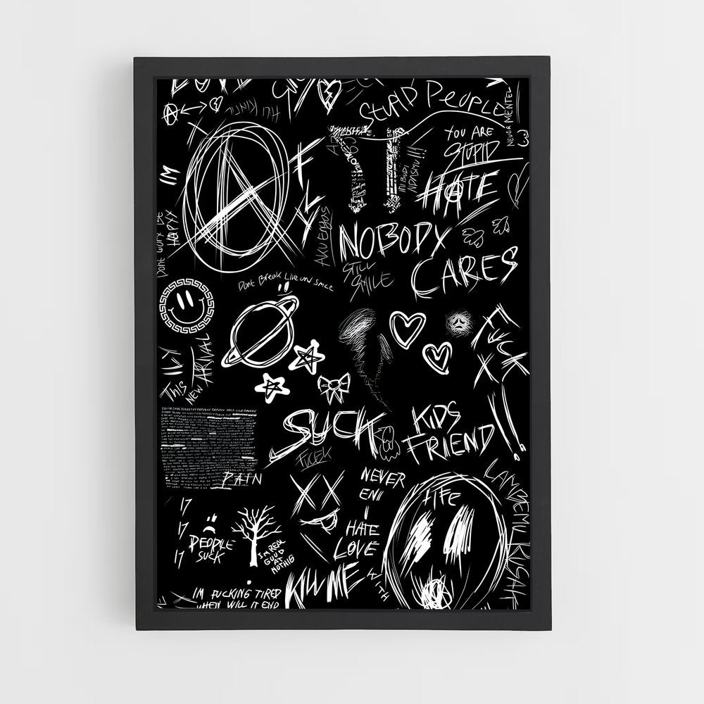 ap-graffiti art-14 cadre Noir
