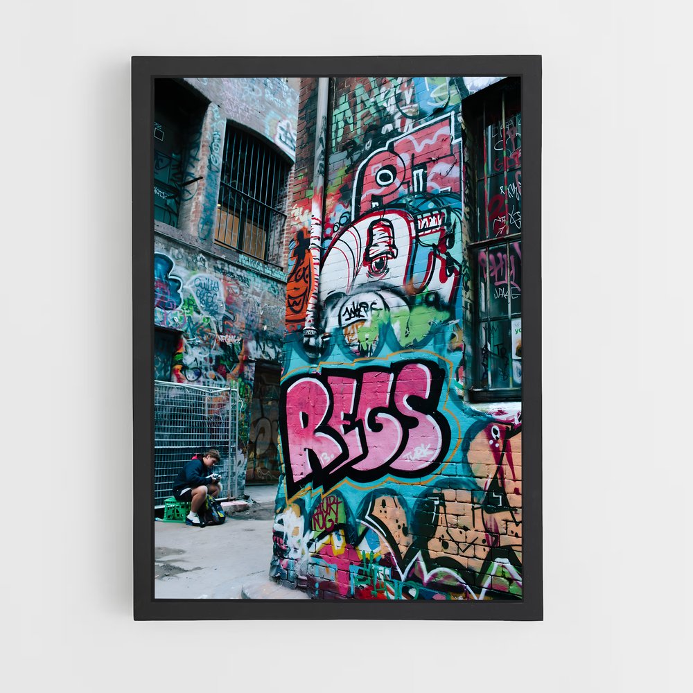 ap-graffiti art-15 cadre Noir