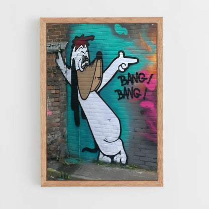 ap-graffiti art-16 cadre Bois clair