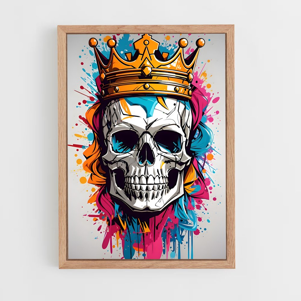 ap-graffiti art-3 cadre Bois clair