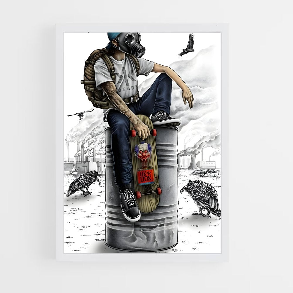 ap-graffiti art-5 cadre Blanc