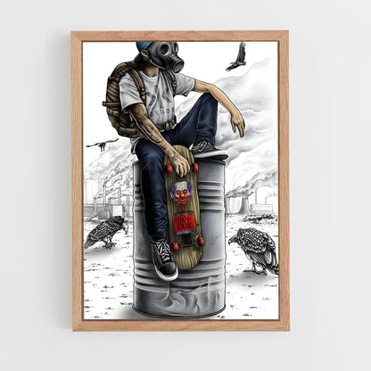 ap-graffiti art-5 cadre Bois clair