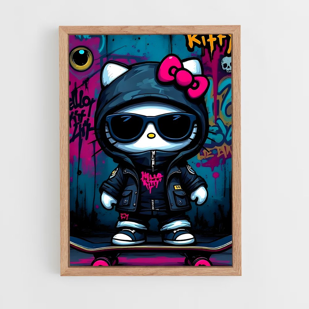 ap-graffiti art-8 cadre Bois clair