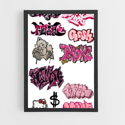 ap-graffiti art-9 cadre Noir